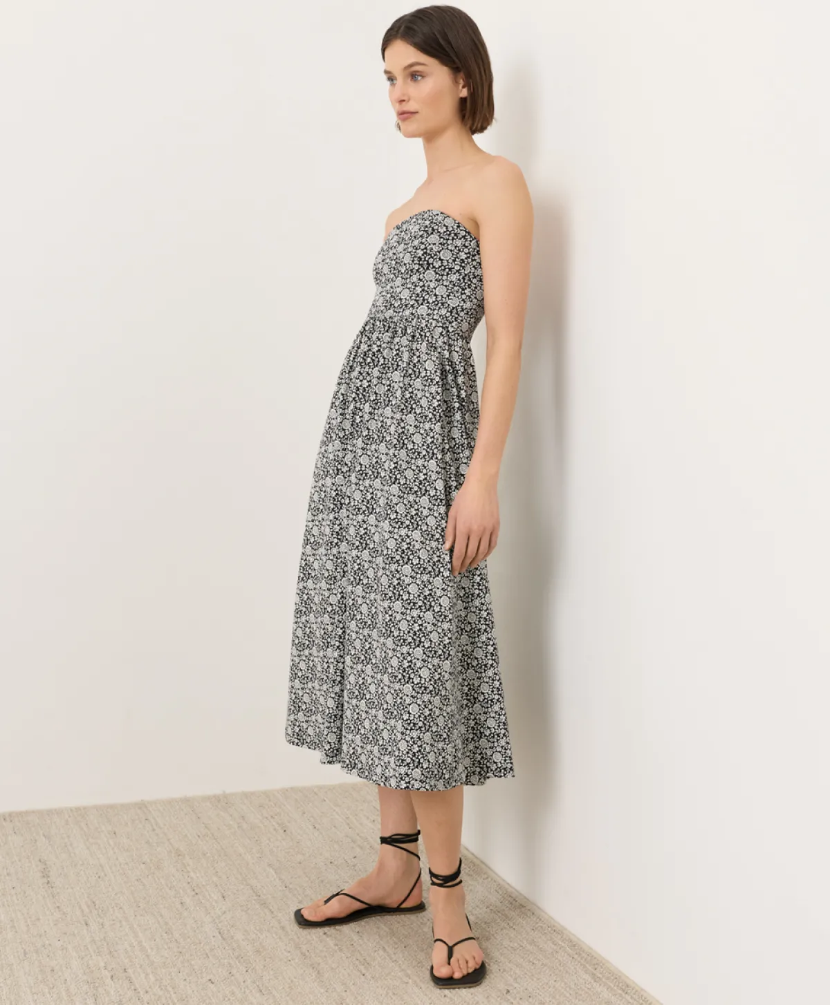 Women Pact Organic Fit & Flare Strapless Dress