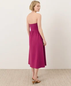 Women Pact Organic Fit & Flare Strapless Dress