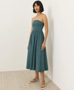 Women Pact Organic Fit & Flare Strapless Dress