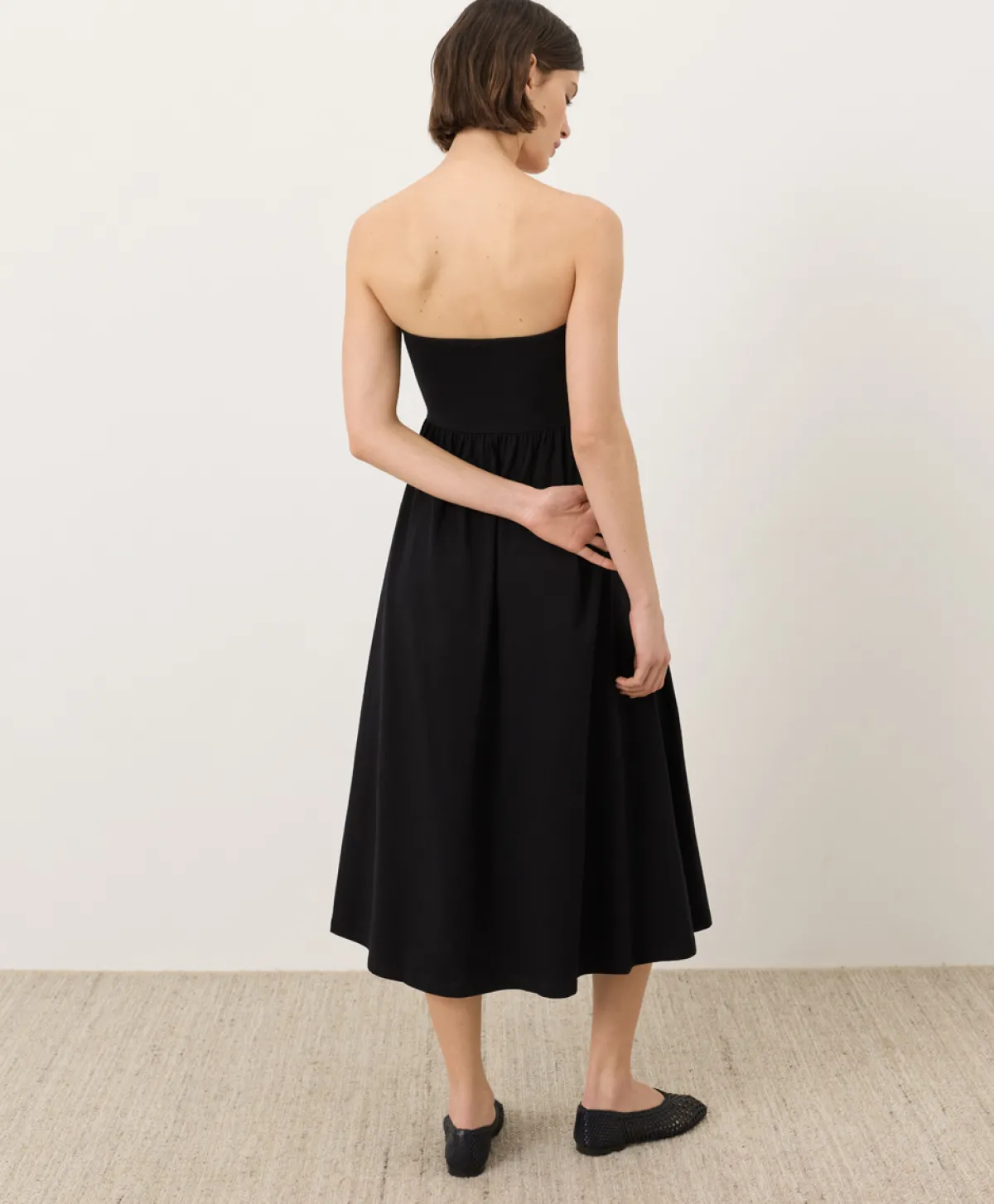 Women Pact Organic Fit & Flare Strapless Dress