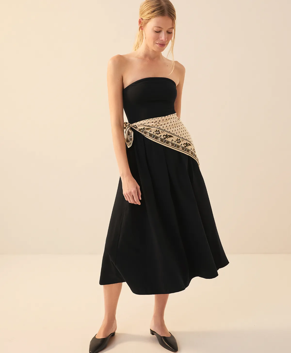 Women Pact Organic Fit & Flare Strapless Dress