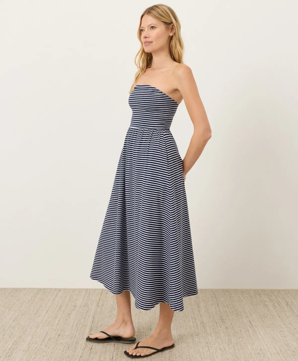 Women Pact Organic Fit & Flare Strapless Dress