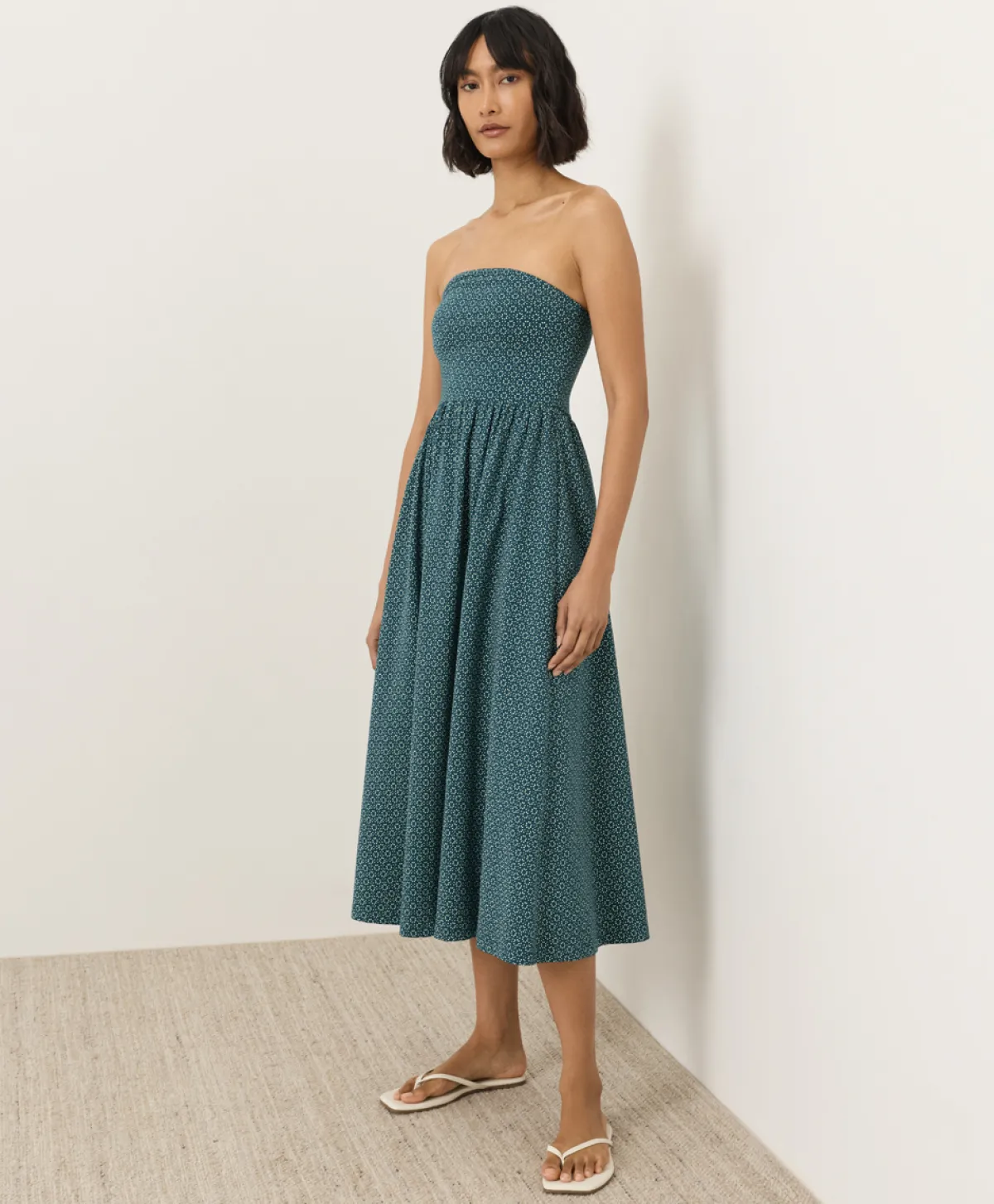 Women Pact Organic Fit & Flare Strapless Dress
