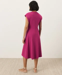 Women Pact Organic Fit & Flare V-Neck Twist Dress