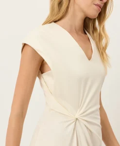 Women Pact Organic Fit & Flare V-Neck Twist Dress