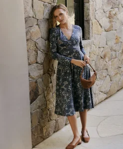 Women Pact Organic Fit & Flare Wrap Dress