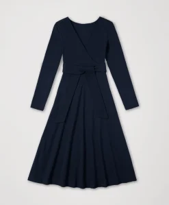 Women Pact Organic Fit & Flare Wrap Dress
