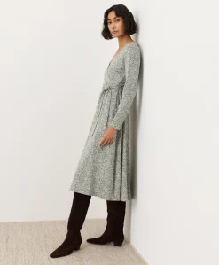 Women Pact Organic Fit & Flare Wrap Dress