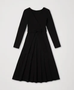 Women Pact Organic Fit & Flare Wrap Dress