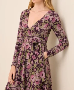 Women Pact Organic Fit & Flare Wrap Dress