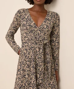 Women Pact Organic Fit & Flare Wrap Dress