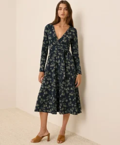 Women Pact Organic Fit & Flare Wrap Dress