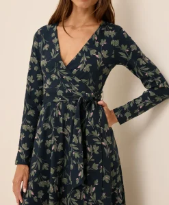 Women Pact Organic Fit & Flare Wrap Dress