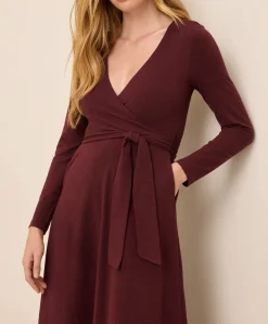 Women Pact Organic Fit & Flare Wrap Dress