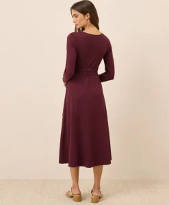 Women Pact Organic Fit & Flare Wrap Dress