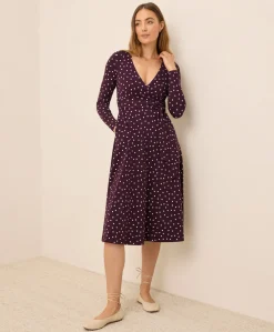 Women Pact Organic Fit & Flare Wrap Dress
