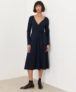 Women Pact Organic Fit & Flare Wrap Dress