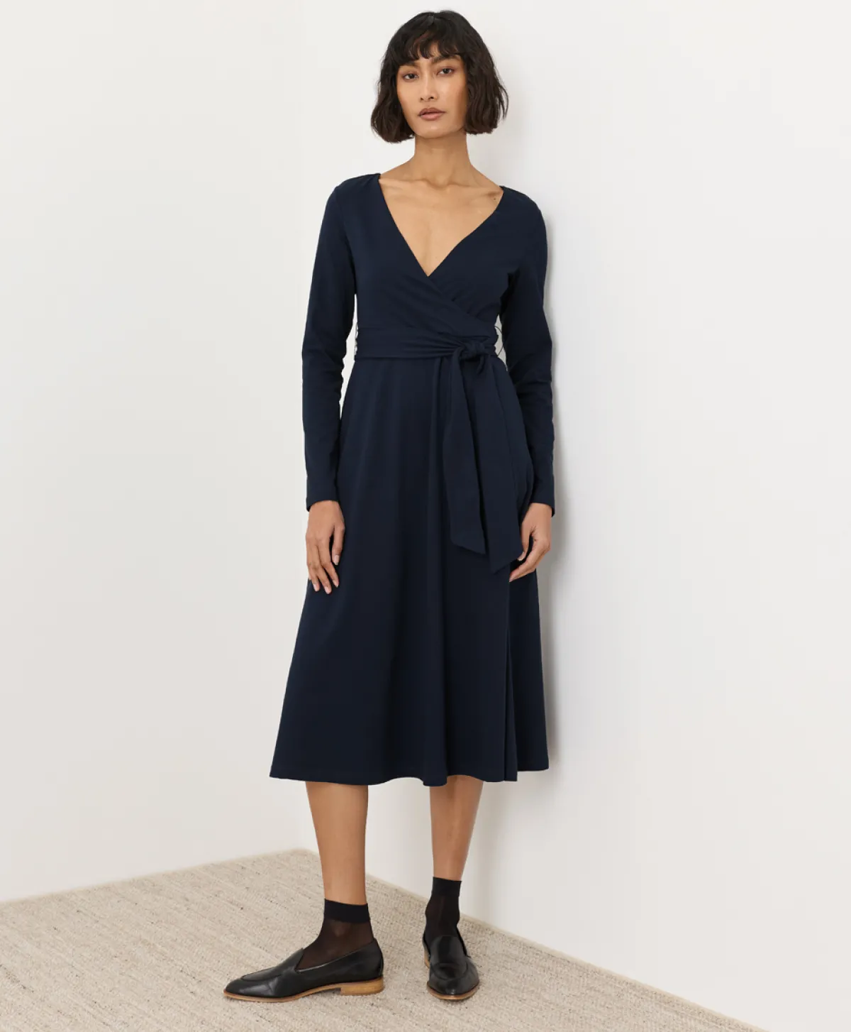 Women Pact Organic Fit & Flare Wrap Dress