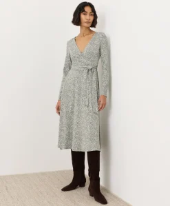 Women Pact Organic Fit & Flare Wrap Dress