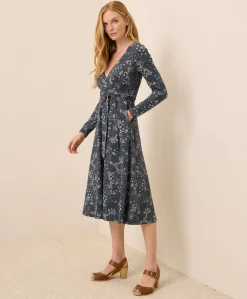 Women Pact Organic Fit & Flare Wrap Dress
