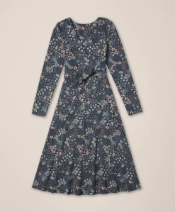 Women Pact Organic Fit & Flare Wrap Dress