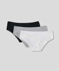 Women Pact Organic Lace Cheeky Hipster 3-Pack