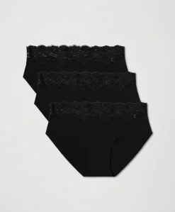 Women Pact Organic Lace Waist Brief 3-Pack