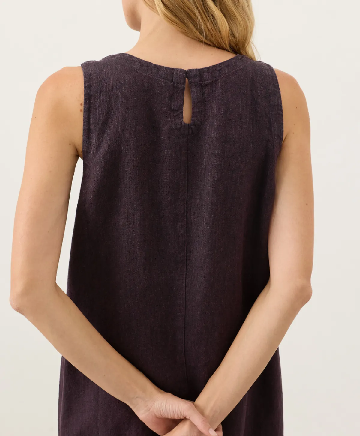 Women Pact Organic Linen Easy Tank Dress