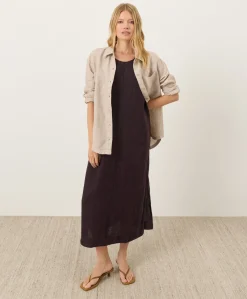 Women Pact Organic Linen Easy Tank Dress