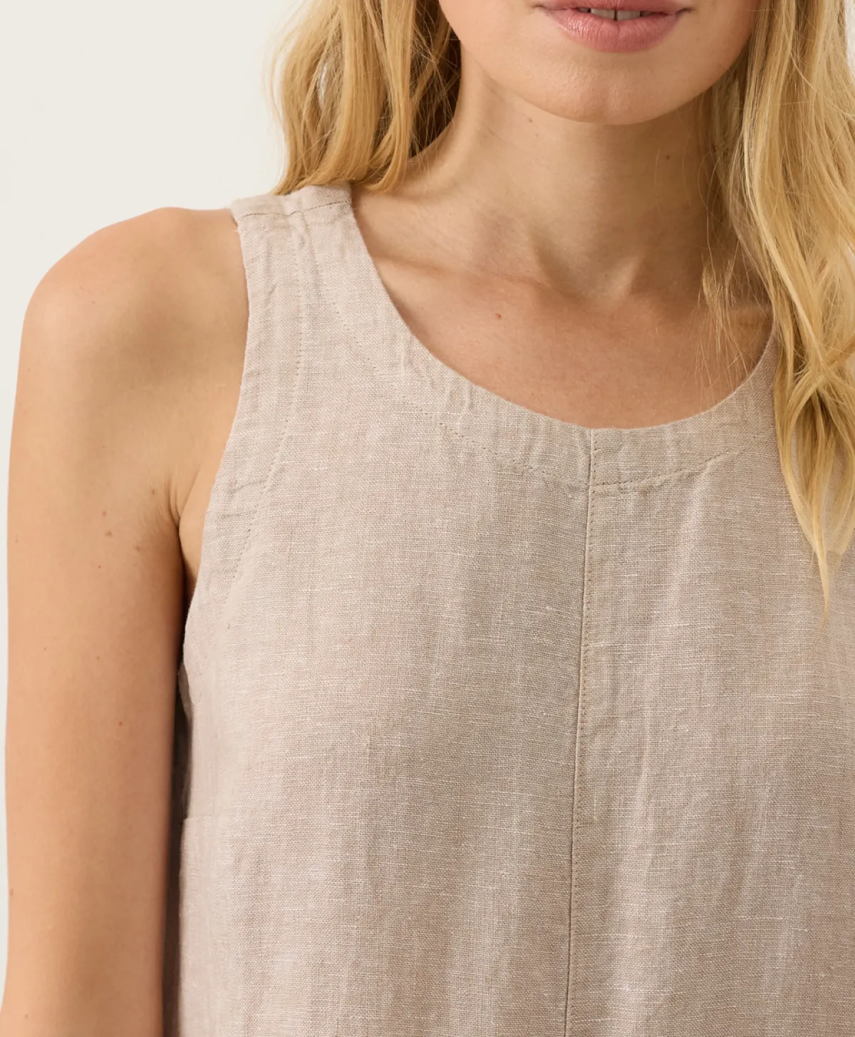 Women Pact Organic Linen Easy Tank Dress