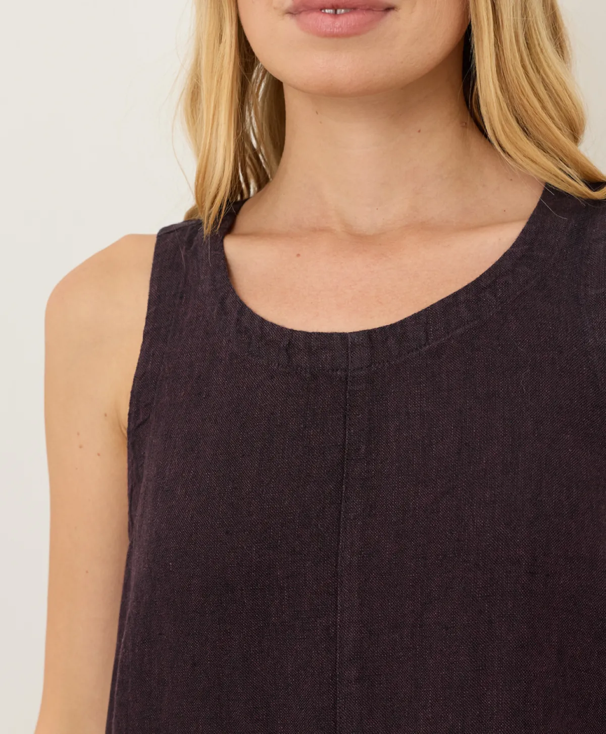 Women Pact Organic Linen Easy Tank Dress
