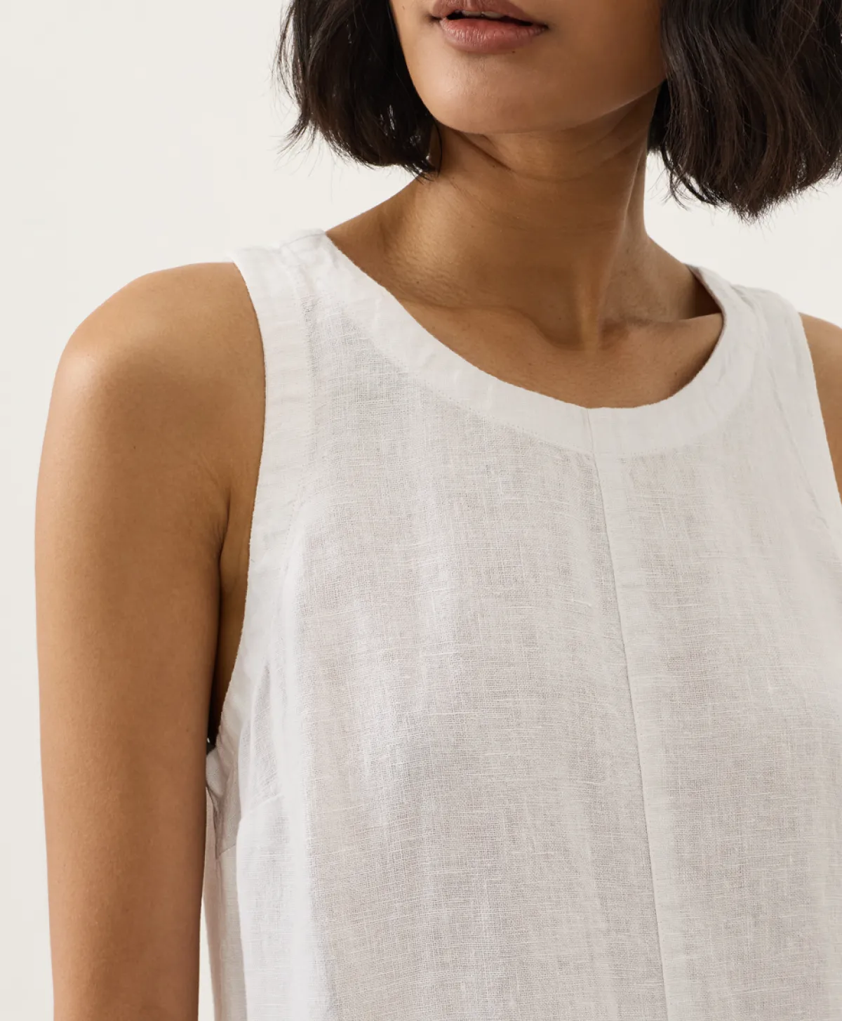 Women Pact Organic Linen Easy Tank Dress