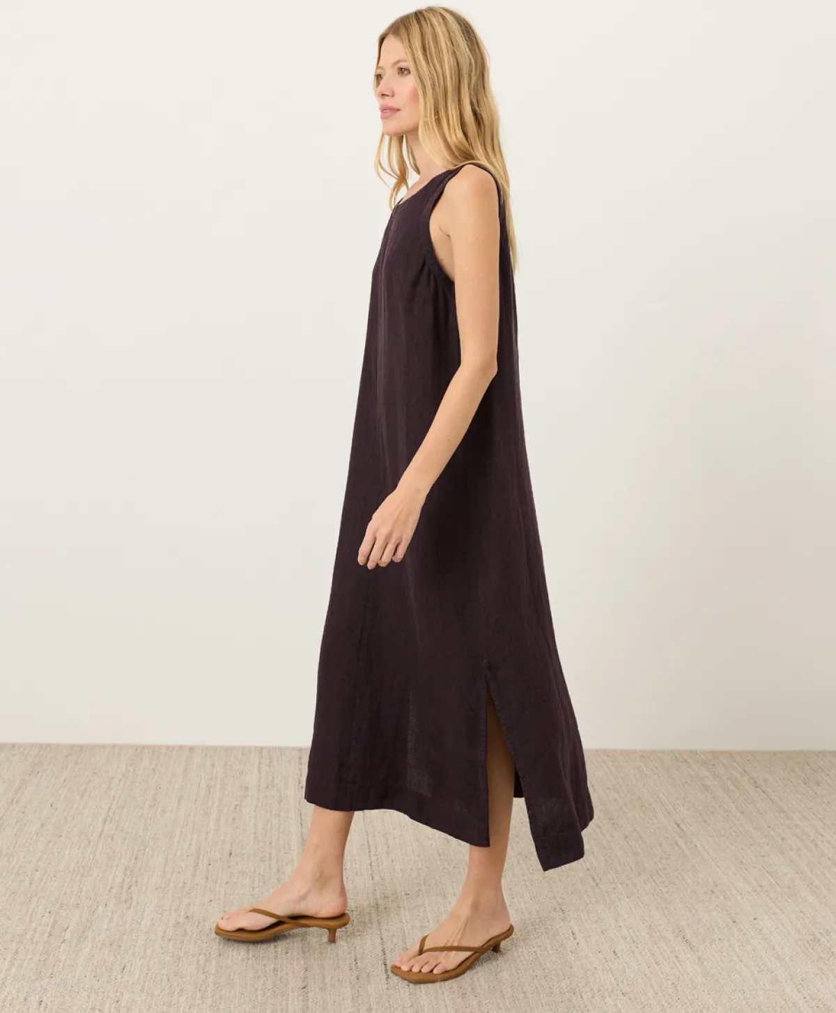 Women Pact Organic Linen Easy Tank Dress