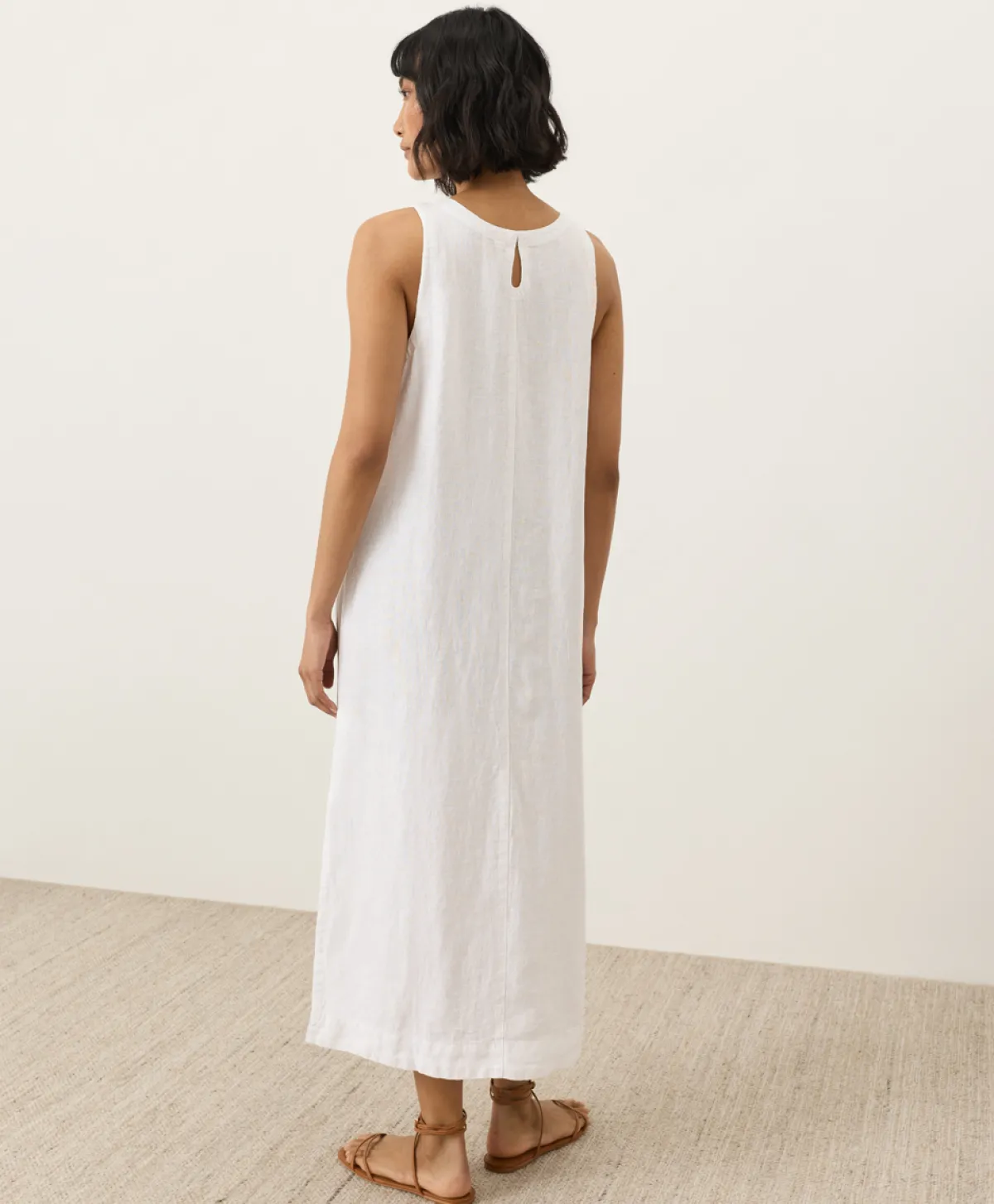 Women Pact Organic Linen Easy Tank Dress