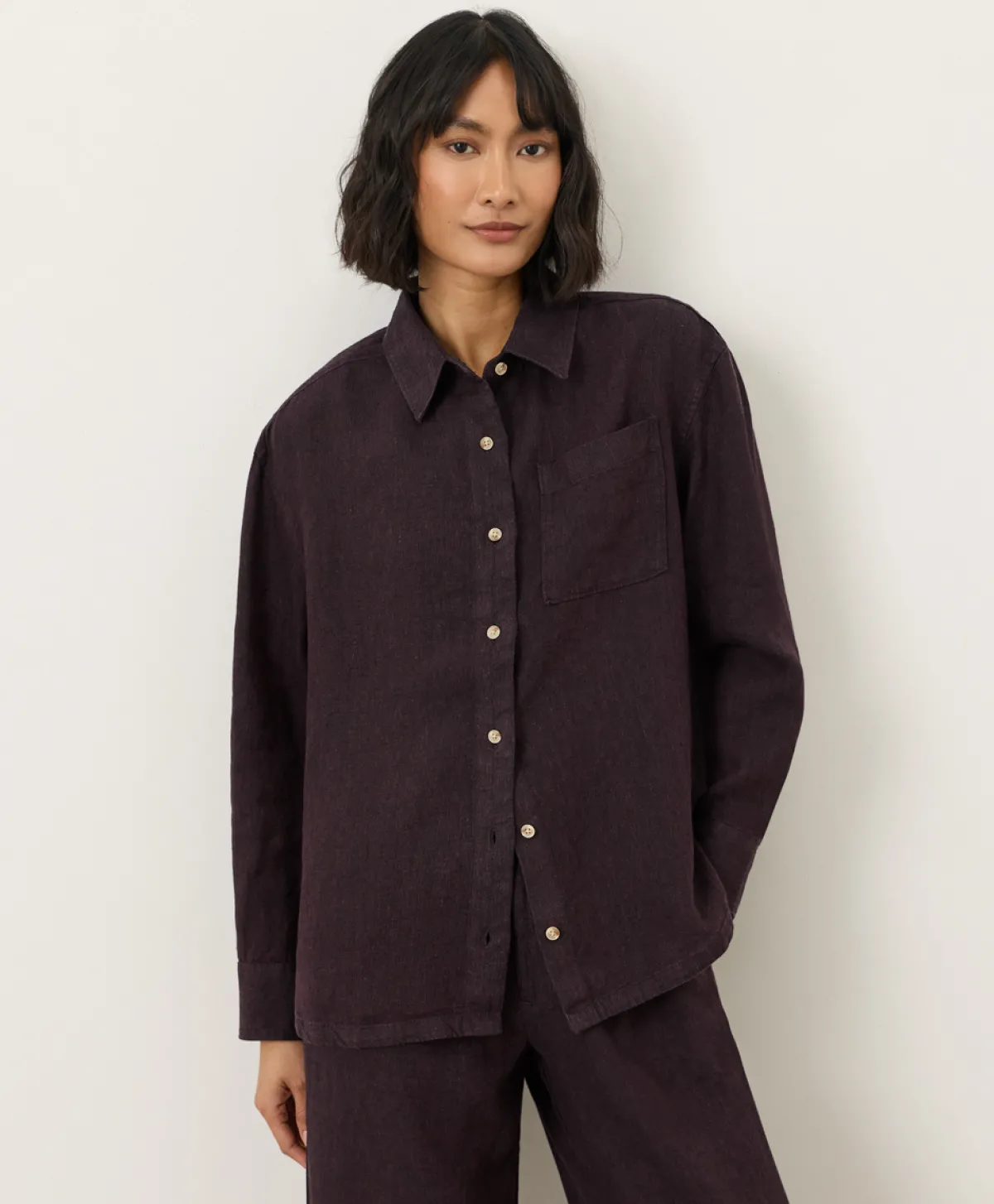 Women Pact Organic Linen Relaxed Shirt