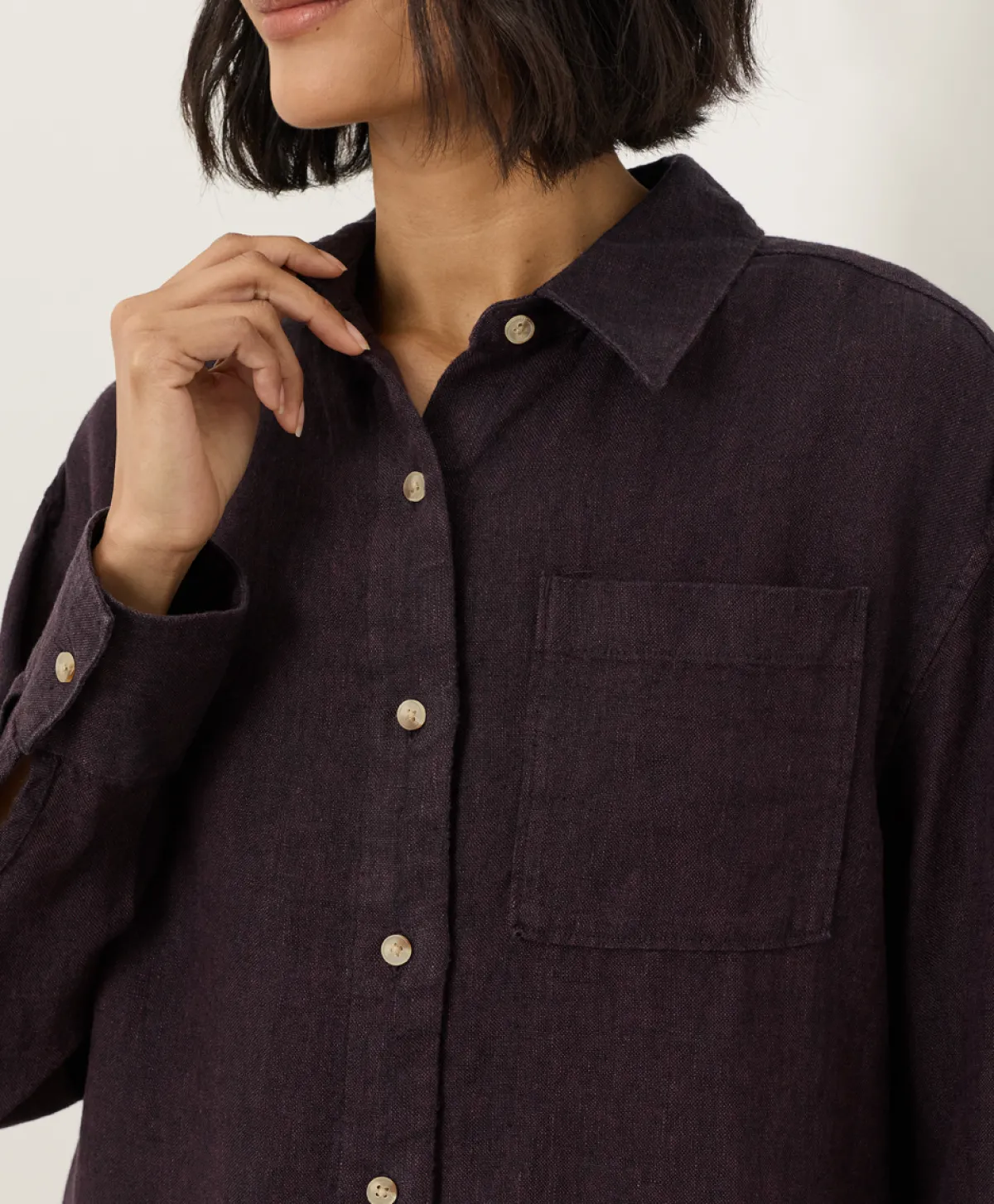 Women Pact Organic Linen Relaxed Shirt