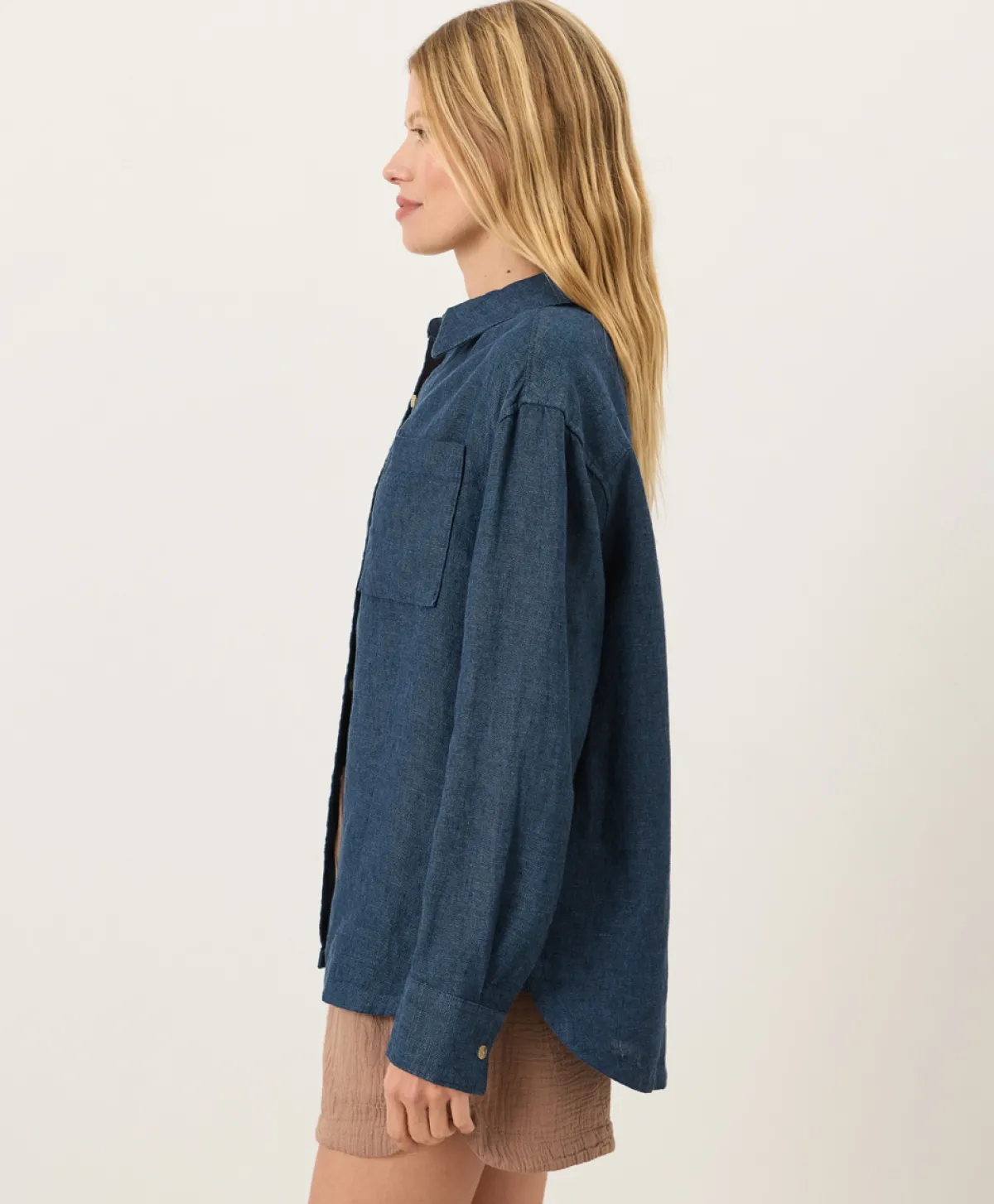 Women Pact Organic Linen Relaxed Shirt
