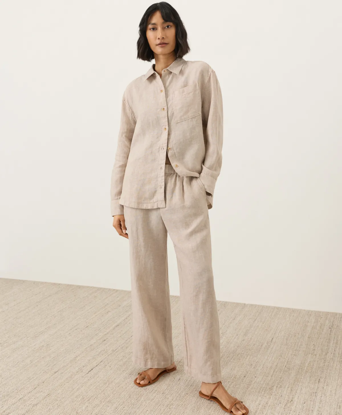 Women Pact Organic Linen Relaxed Shirt