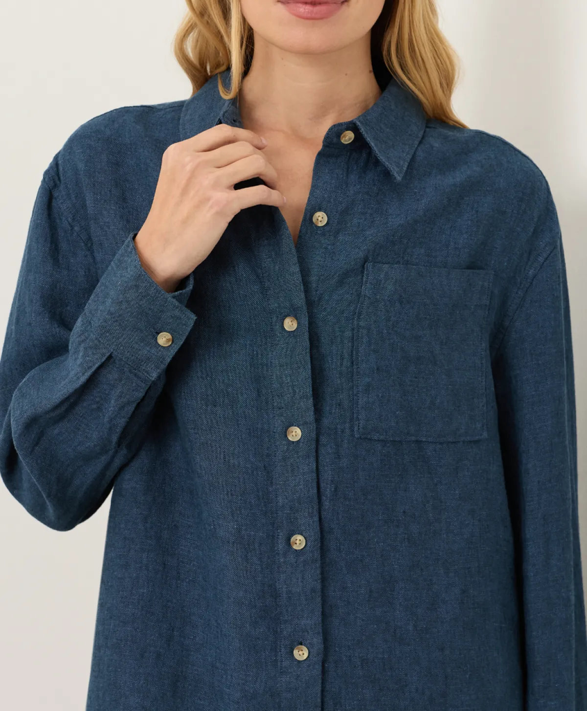 Women Pact Organic Linen Relaxed Shirt