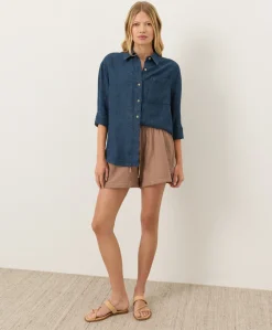 Women Pact Organic Linen Relaxed Shirt