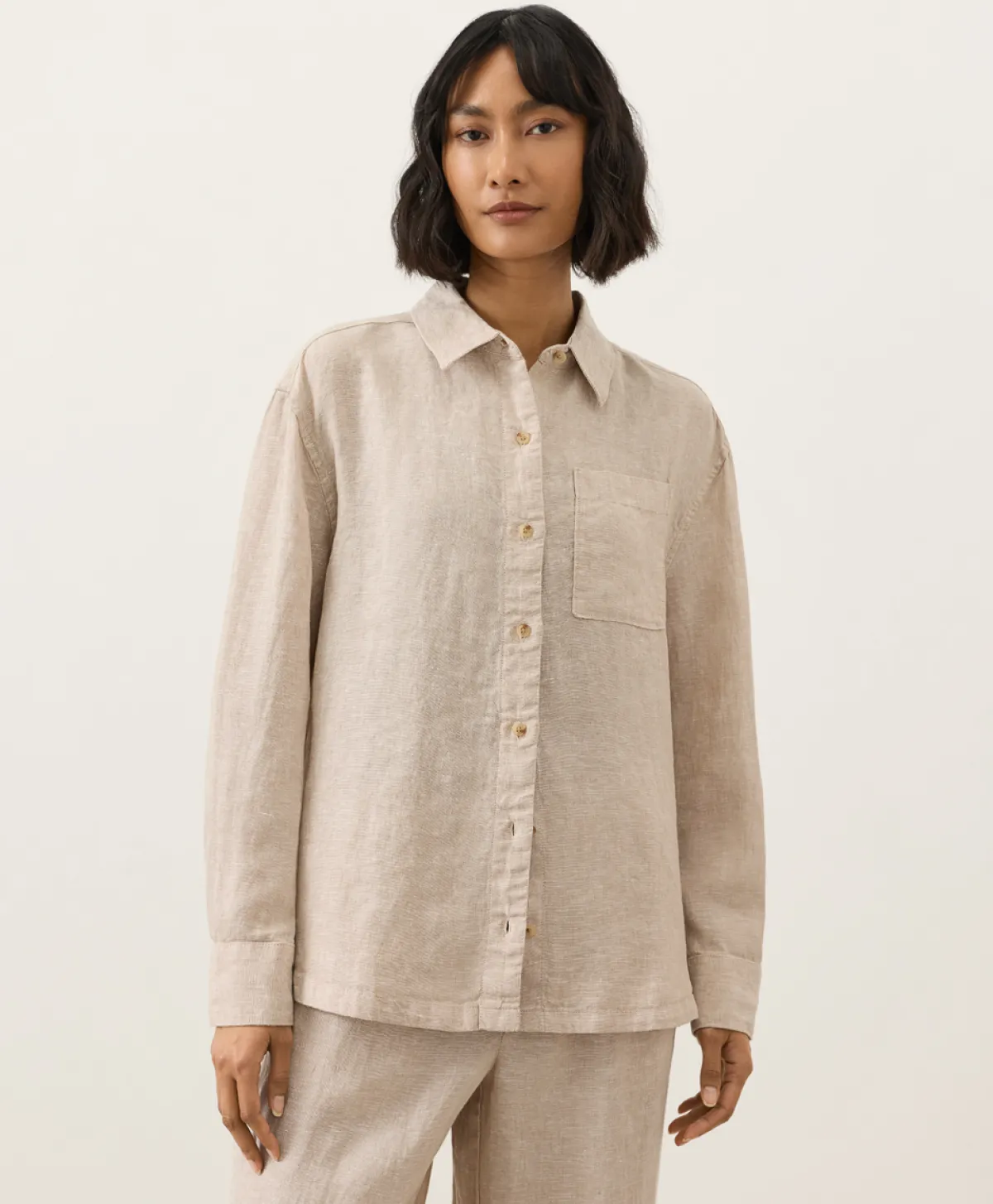 Women Pact Organic Linen Relaxed Shirt