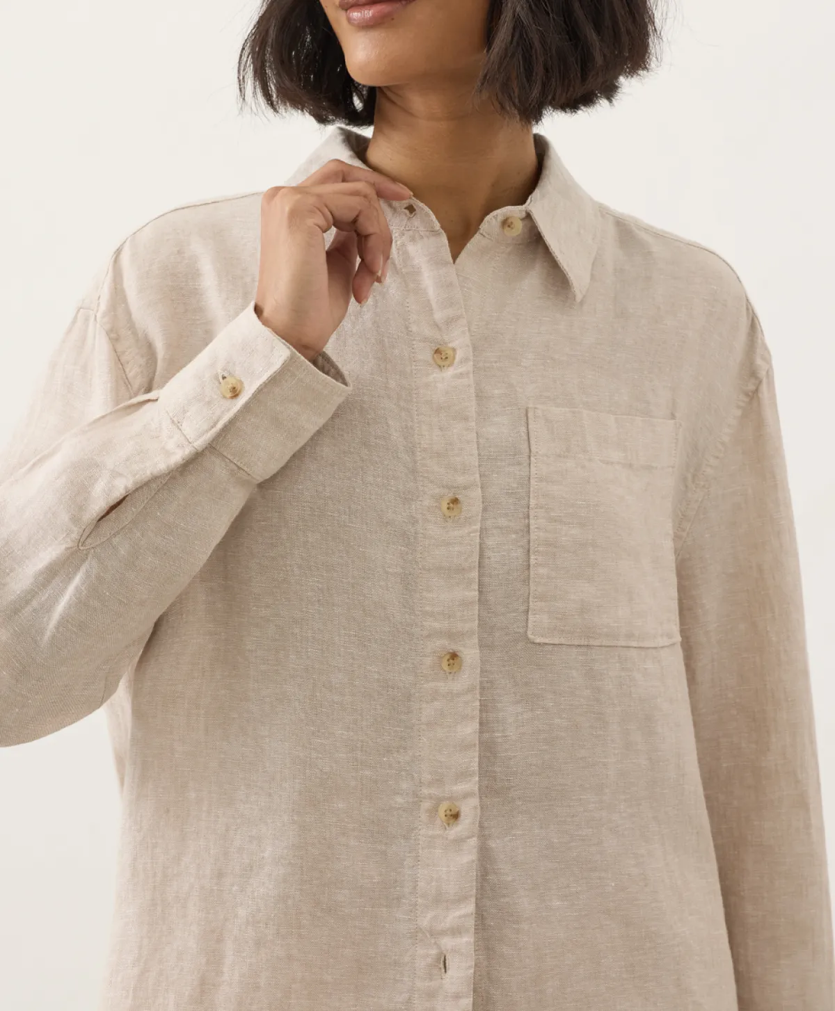 Women Pact Organic Linen Relaxed Shirt