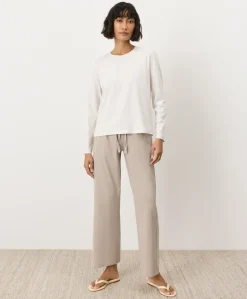 Women Pact Organic Luxe Essential Crewneck Long Sleeve Tee