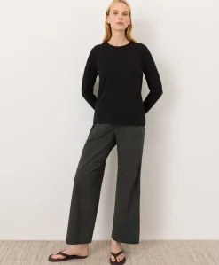 Women Pact Organic Luxe Essential Crewneck Long Sleeve Tee