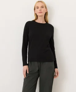 Women Pact Organic Luxe Essential Crewneck Long Sleeve Tee