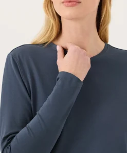 Women Pact Organic Luxe Essential Crewneck Long Sleeve Tee