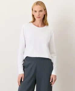Women Pact Organic Luxe Essential Crewneck Long Sleeve Tee