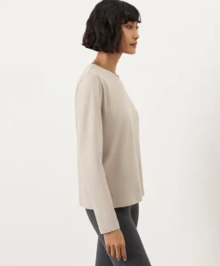Women Pact Organic Luxe Essential Crewneck Long Sleeve Tee