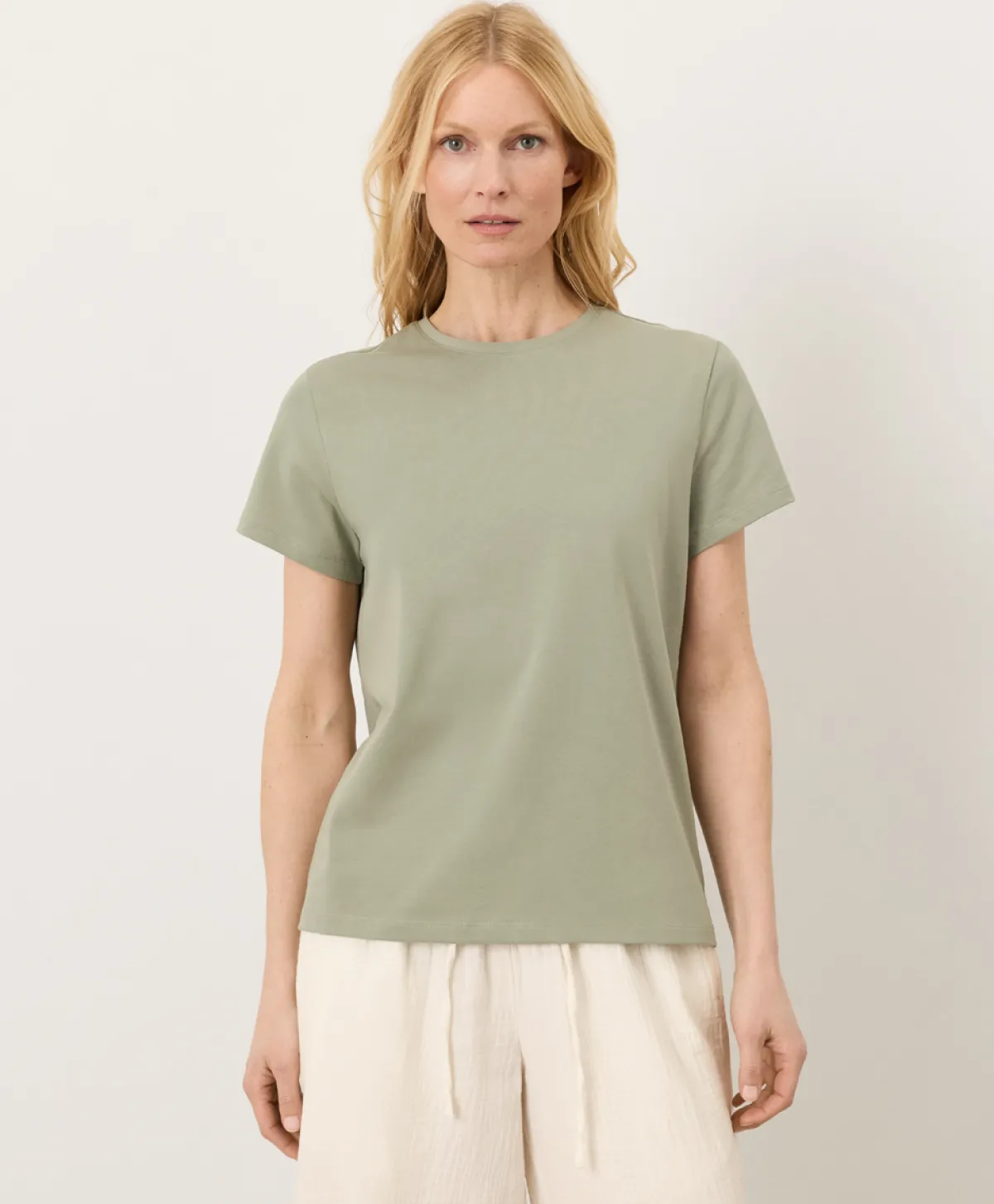 Women Pact Organic Luxe Essential Crewneck Tee
