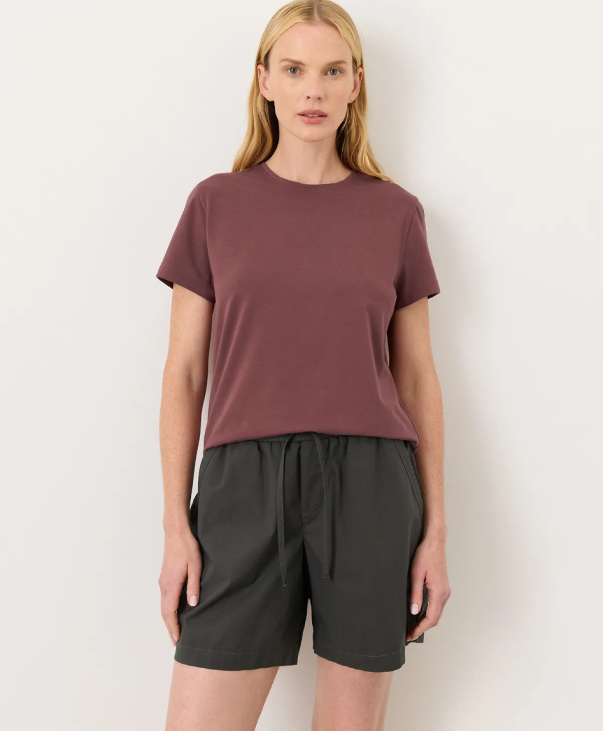 Women Pact Organic Luxe Essential Crewneck Tee